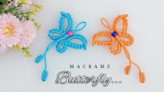 Macrame Butterfly Keychain | Macrame Animals | Macrame Keychain Tutorial