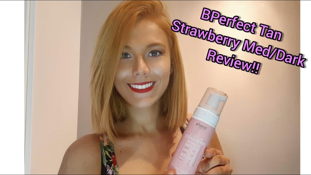 BPERFECT TAN STRAWBERRY MED/DARK REVIEW!! - YouTube