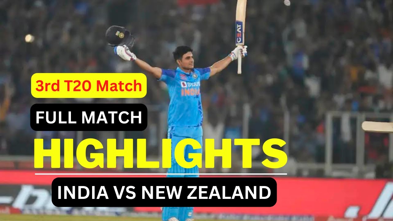 3rd T20 Match | India Vs New Zealand Match Highlights 2023 | NZ VS IND ...