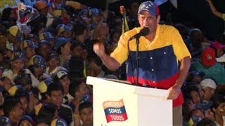 Capriles ends campaign with promise of change