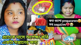 প্রত্যেক মাসে Prega News Test করি🥺💔এইভাবে অপেক্ষা কোনো মেয়েকে যেন না করতে হয়🙏😭😭 #pritiparthavlogs