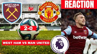West Ham vs Manchester United 2-0 Live Stream Premier League EPL Football Match Score Highlights FC