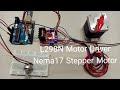 How to control Nema17 stepper motor with L298n motor driver.