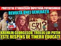 Breaking News: Protestul studenților împotriva lui Kremlin Georgescu. Revoltă anti-putinism