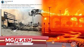 Masjid, Kuil Yahudi Antara Terbakar Di Los Angeles #MGFlash