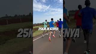 ケニアマラソン組の練習に参加！標高2400mのケニアで25km3分10秒ペース！#running #marathon #kenya