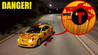 IF YOU SEE BLOOD ON A TAXI, DO NOT GET IN! (it's a TRAP)