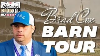 2023 KENTUCKY DERBY: Brad Cox Barn Tour - Angel of Empire, Verifying, Hit Show, and Jace's Road