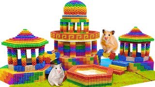 DIY - How To Build Battus Tomb Hamster Playground With Magnetic Balls (Satisfying) - Magnetic Cube