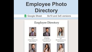 Employee Directory Google Sheet Tutorial