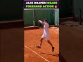 JACK DRAPER INSANE FOREHAND SPEED #tennis #shorts