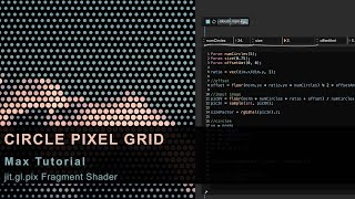 Circle Pixel Grid in Max/MSP (jit.gl.pix Tutorial)