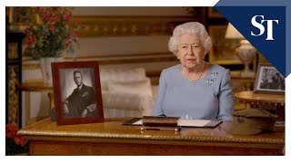 'Never give up': Queen praises Britons on Victory in Europe Day