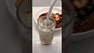 Iced coffee always ☕️ #coffee #icedcoffee #shorts #morning #asmr #aesthetic #breakfast