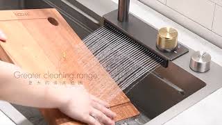 waterfall kitchen sink 飞羽瀑布水槽