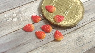 미니어쳐 딸기 만들기 Miniature Strawberry