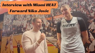 Niko Jovic on playing with Kel'el Ware, vibes with Jimmy Butler \u0026 earning respect from NBA referees