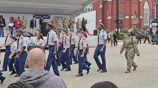 Southview High School Army JROTC Marching in the 2024 Veterans Day Parade