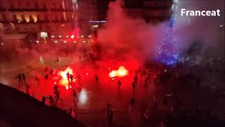 Coupe du Monde 2022 : Incidents après le match France-Maroc (2-0) place de la Comédie à Montpellier