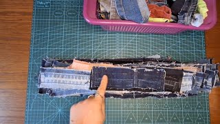 DIY 🩵 ЭТИ ОБРЕЗКИ НИКОГДА  НЕ ВЫКИДЫВАЙТЕ  💙 DENIM  SCRAPS TO USE  #costura #denim #jeans