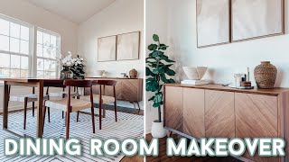 DIY Dining Room Makeover with Simple & Functional Decorating Ideas for any Budget
