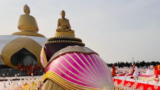 พิธีจุดประทีป บูชาธรรมพระมงคลเทพมุนี(สด จนฺทสโร) ณ อนุสรณ์สถานบางปลา #จุดประทีป #ธรรมยาตราปีที่13