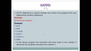 CLASS : 06 || QBASIC STATEMENT || CHAPTER 6