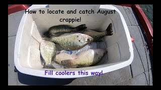 How to locate and catch finicky August crappie from a full time Crappie guide! These tips pay bills!