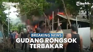 Gudang Rongsok di Kawasan Renon Denpasar Bali Dilahap Si Jago Merah