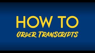 How to Order Transcripts