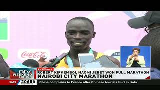 Robert Kipkemboi, Naomi Jebet winners of the Nairobi City Marathon