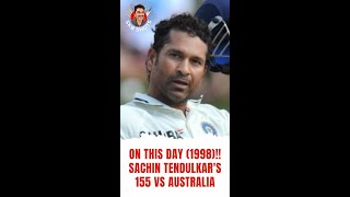 On this day (1998)!! Sachin Tendulkar's 155 vs Australia | #SKBShots | Sandeep Kumar Boddapati