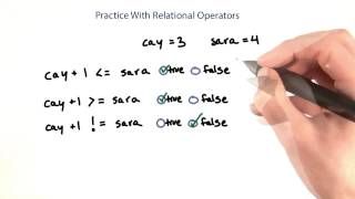 Practice With Relational Operators - Intro to Java Programming