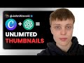 How I use ChatGPT & Canva to generate UNLIMITED Thumbnails! ( Step by step 2024 tutorial )