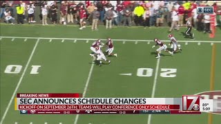 SEC announces schedule changes