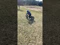 5 YEAR OLD TRYING TO LEARN TO FLAT TRACK A STACYC