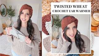 Twisted Wheat Ear Warmer Video Tutorial