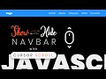 JavaScript - Show NAVBAR when Scroll up & Hide again when Scroll down Cursor