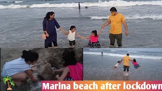 Marina beach | kids playing on beach | building sand castles | beach fun playtime |
