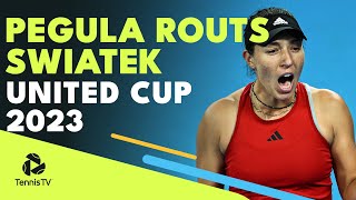 Jessica Pegula Dominates Iga Swiatek | United Cup 2023 Highlights