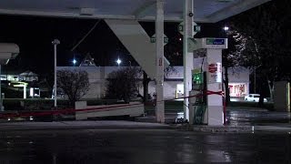 Gas station damage