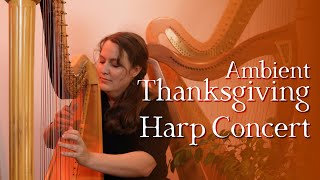 Ambient Harp Instrumental Thanksgiving Holiday Background Music Stream | Folk & Rock Covers