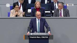 #Merzrede im Deutschen Bundestag