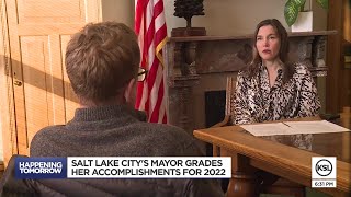 SLC Mayor Erin Mendenhall grades 2022 city goals and accomplishments