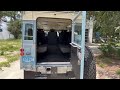 1962 landrover series iia engine running all doors open