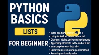 Python Lists Explained — Indexing, Adding, Removing & Managing Items (Beginner Friendly!)