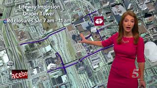 Road Closures In Effect For LifeWay Tower Implosion