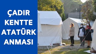 Depremle sarsılan İzmirliler, Mustafa Kemal Atatürk'ü unutmadı