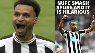 Newcastle United humiliate Tottenham and it is hilarious