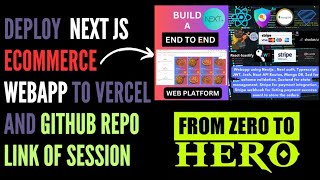 Deploying Your E-commerce Project on NextJS Vercel with GitHub Integration"
